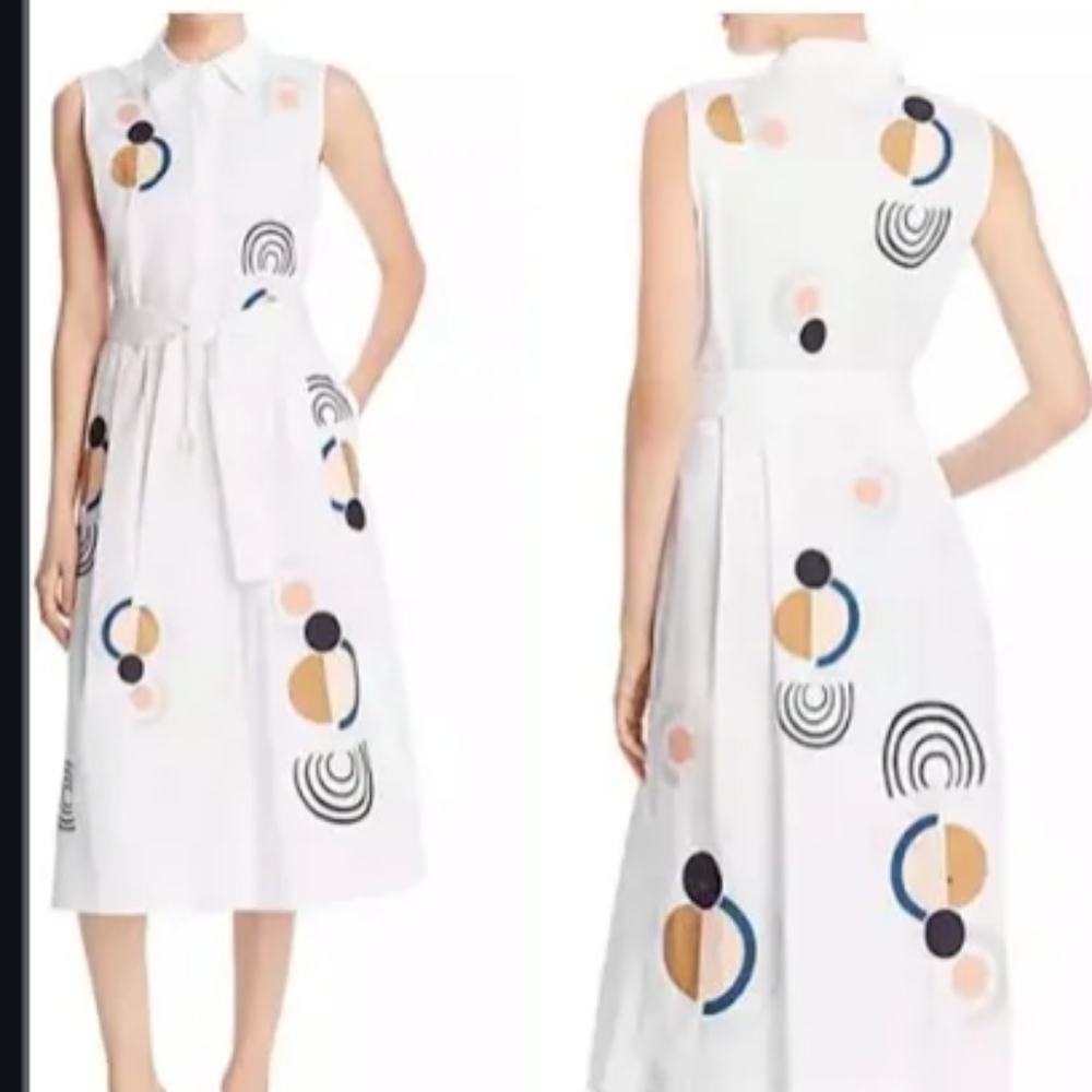 Lafayette 148 New York geometric dress - Picture 1 of 8